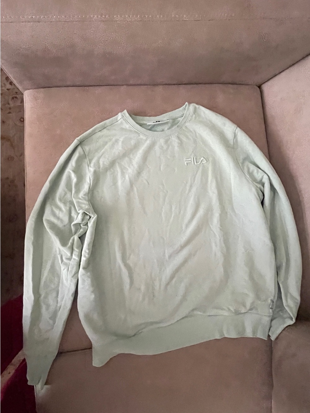 FILA Women's Mint Green Crewneck Sweatshirt
